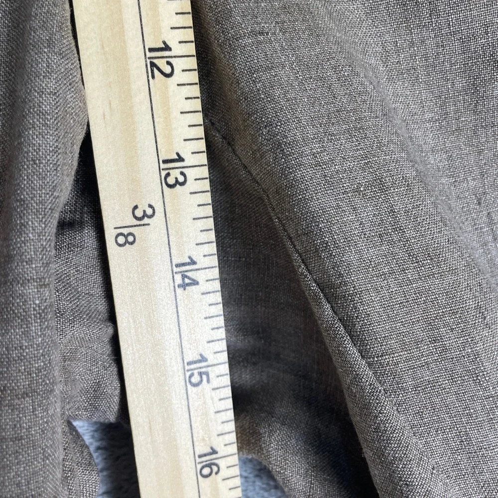 Joseph Abboud Trousers Mens 48 Fits 44 Brown EUC Linen Italian Fabric Heritage